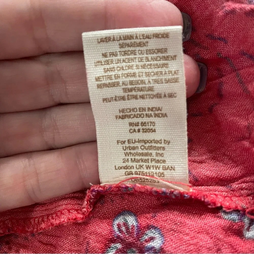 Free People Womens Just the Two of Us Balloon Sleeve Tunic Top Mini Dress Small - Picture 12 of 12